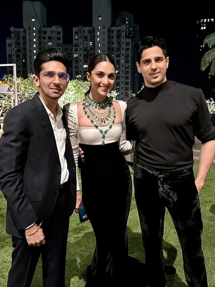 A photo with Kiara Advani and Sidharth Malhotra. It's always a pleasure to be a part of such special celebrations.