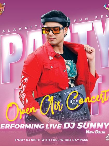 The official poster for my New Year's Eve performance at the Kalakriti Fun Fest in Katni. It was an open-air concert to welcome 2023 with a bang.