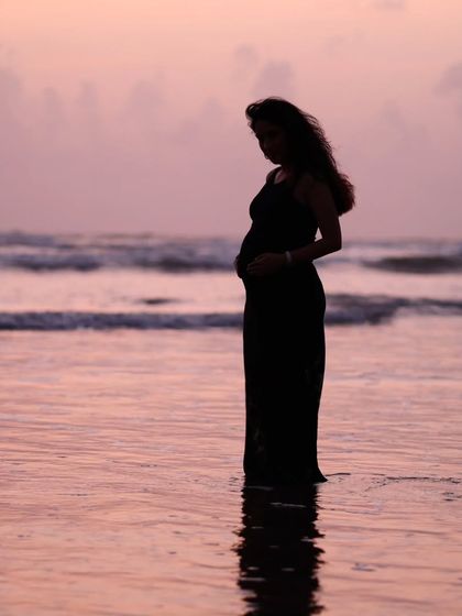 Suffering is a choice. I learned to differentiate between pain, which is a physical sensation, and suffering, which is a state of mind. This photo is from my 27th week.