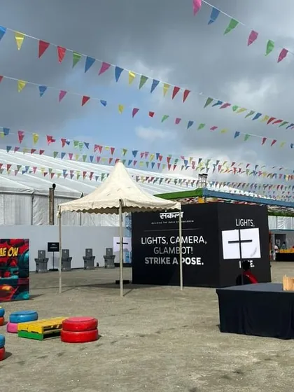 Interactive game zones I set up for the Ola factory event. I provide the physical structures and spaces for various entertainment and engagement activities.