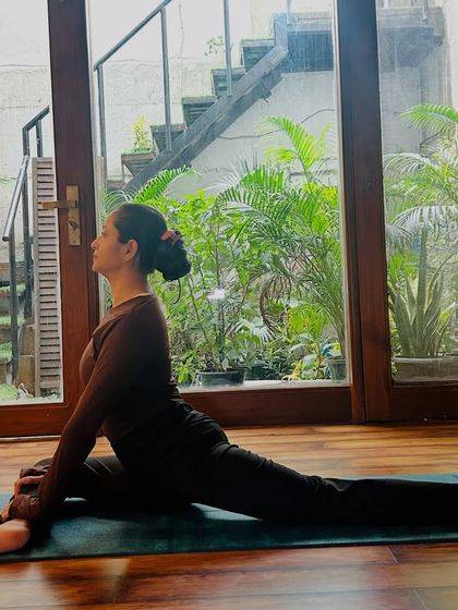 Pigeon Pose is a fantastic hip opener. This is a great stretch to do in the morning to awaken the body.