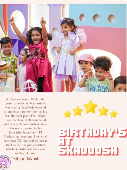 "I invested less than 30 mins end to end to get this party started, which is a total win for a new mother like me." This is exactly why I designed my party planning process to be simple and stress-free.