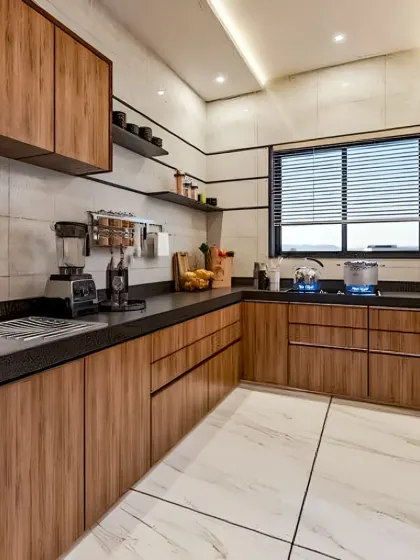 Modular Kitchen - Modular Kitchen Design & Installation Warm & Natural Wood Finishes photo 3