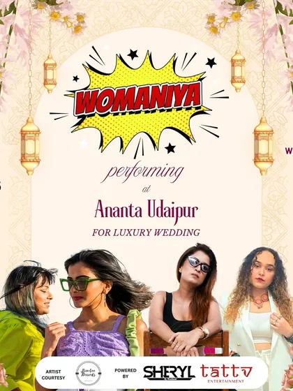 Our first gig of the year at the stunning Ananta Udaipur for a luxury wedding. This poster reflects the elegant yet vibrant atmosphere we create for destination weddings.