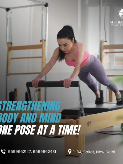 "Strengthening body and mind one pose at a time." This post captures the essence of Pilates as a mindful practice.