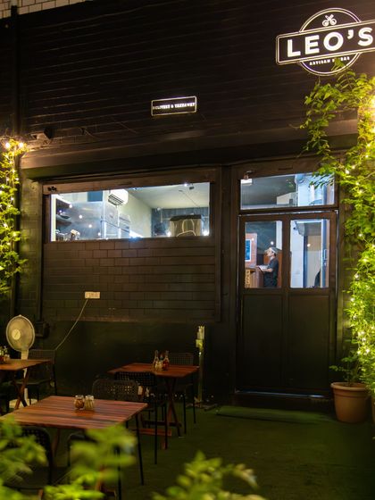 Another view of our cozy outdoor setup at the Amar Colony outlet.