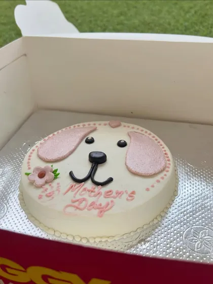 Another look at our Mother's Day cake in its box. It's a thoughtful and unique gift.