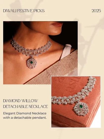 As part of my festive picks, the Diamond Willow detachable necklace is highlighted for its versatility. It’s a perfect example of an investment piece that can be styled for grand events or simpler gatherings.