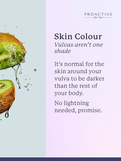 Vulvas aren't one shade. It's normal for the skin around your vulva to be darker than the rest of your body. No lightning needed, promise.