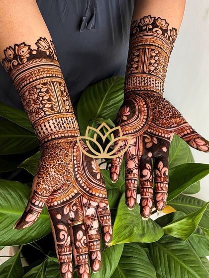 Lotus Mehendi Arts - Bridal & Occasion Mehendi Elaborate Bridal Designs photo 68