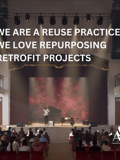 A hiring call that states our philosophy: we are a reuse practice that loves repurposing and retrofit projects. We look for designers who care about the existing built environment.