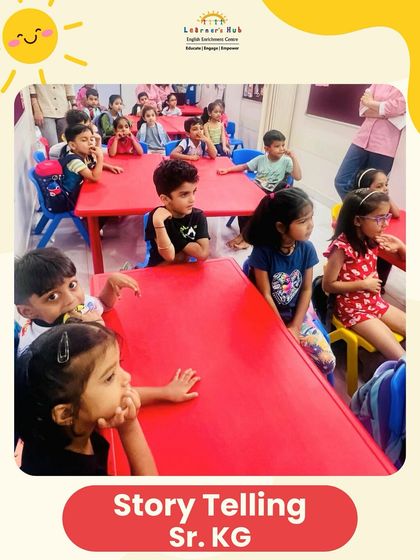 This photo captures the rapt attention of my Senior KG students during a storytelling session. Every story opens up a new world, and I love seeing their minds light up as they explore creativity and imagination.