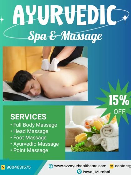 Explore our menu of Ayurvedic spa and massage services designed for complete relaxation and pain relief. We offer full body, head, and foot massages, as well as specialized Ayurvedic point massage, with special discounts available.