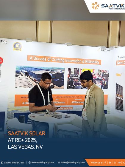 Highlights from our successful participation at RE+ 2025 in Las Vegas, where we represented India's solar manufacturing leadership on a global stage and connected with innovators and partners.