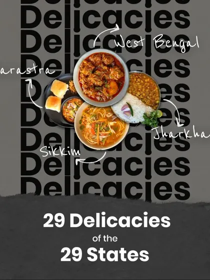 Our culinary journey continues with Misal Pav from Maharashtra, the rich Kosha Mangsho from West Bengal, comforting Thukpa from Sikkim, and the unique Rugra vegetable from Jharkhand.