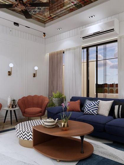 Drishtikone Design - Interior Design & Turnkey Execution Living & Dining: The Heart of the Home photo 32