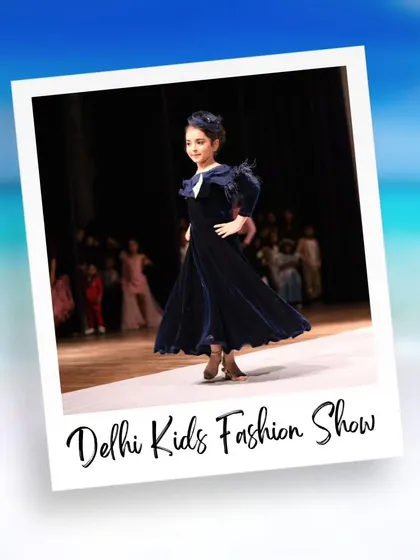 A classic and elegant look with a dark velvet dress. This model's confident stride and pose show a maturity and grace beyond her years.