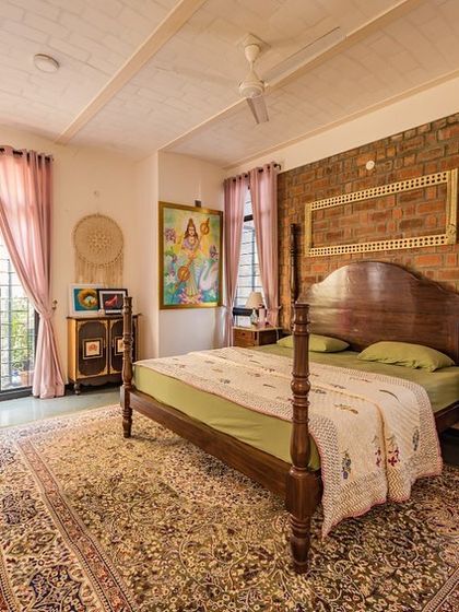 Additional views showcasing the variety of interior spaces we design, from living rooms and bedrooms to staircases and quiet corners, all united by our philosophy of sustainable, soulful design.