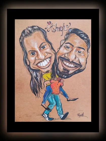 A piggyback ride full of smiles! This piece was a special gift from him to her, a reminder that he'll always be there to support her. It’s a sweet and fun way to show love and care.