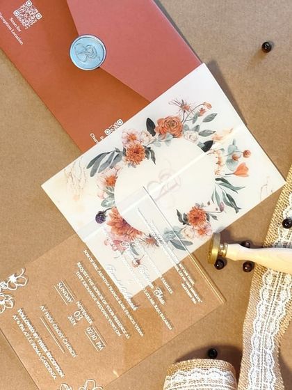 House Of Cards - Special Occasion Invitations Modern Elegance: Vellum, Pastels & Wax Seals photo 45