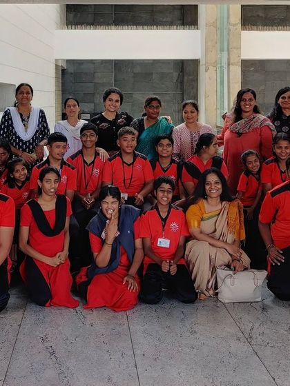 With my core team and the wonderful children of Srishti Special Academy. The privilege and joy of working with them is something I will always cherish.