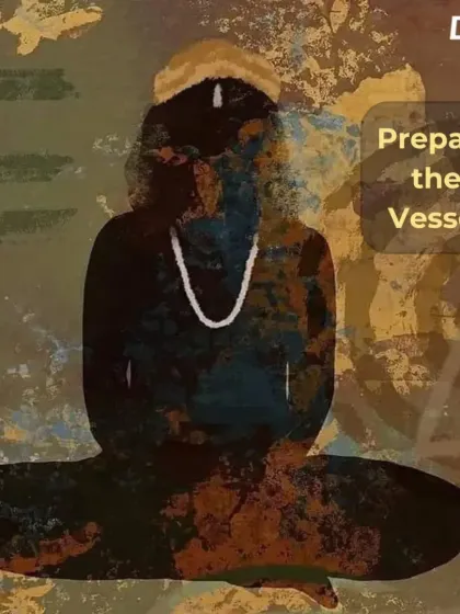 A simple yet profound teaching: Don't chase. Prepare. Receive. This is the essence of our practice, to make ourselves a vessel ready for grace.