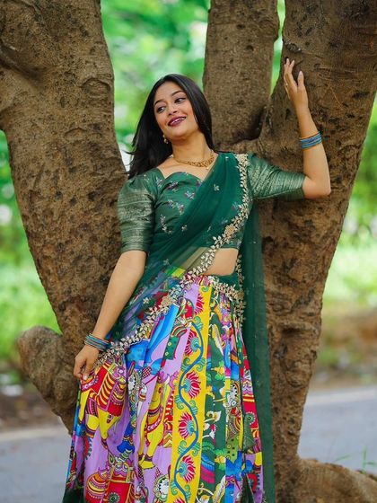 CB Rental Dresses - Women's Occasion Wear Rental Langa Davanis (Half Sarees) photo 31