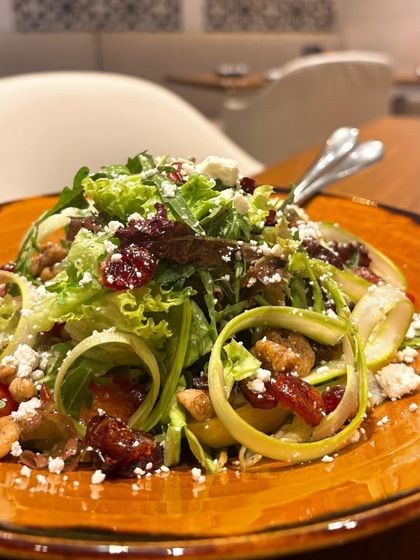 The Mesclun Salad at MKT. A vibrant, fresh dish that I captured to showcase the lighter, healthier options available for a ladies' lunch.