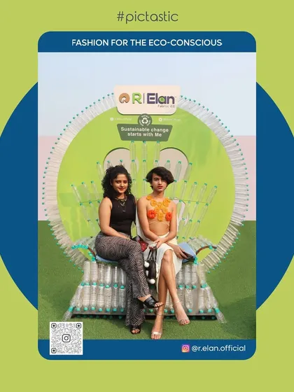 Fashion for the eco-conscious at a Lakme Fashion Week activation for R Elan. My booth can be integrated into any custom set design to create a cohesive brand experience.