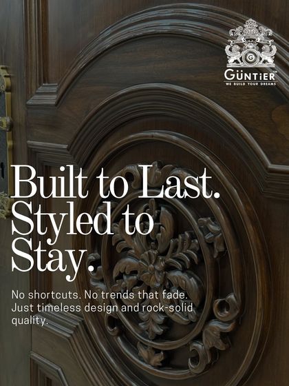 Built to last, styled to stay. I don't follow trends that fade. I focus on timeless design and rock-solid quality, like this intricately carved solid wood door.