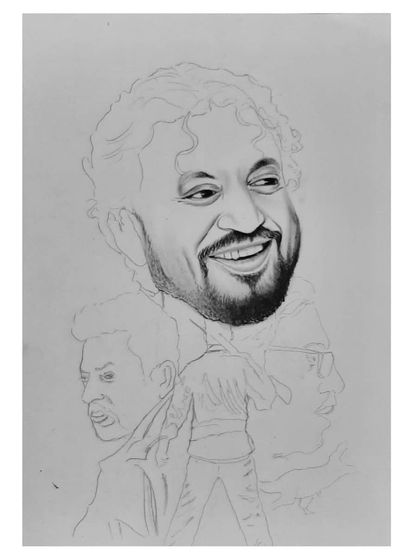 The making of my tribute to Irrfan Khan. These progress shots show how I combined multiple characters into one cohesive and heartfelt artwork.
