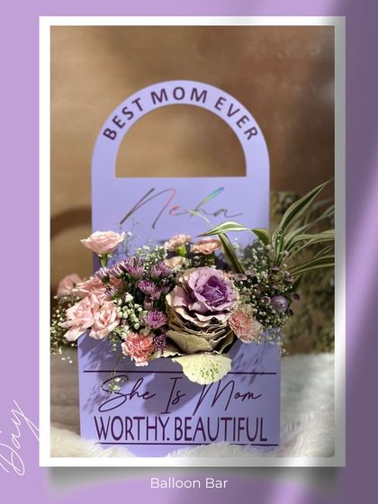Our "Lavender Bloom Handbag" is another take on the floral purse, this time in a lovely shade of purple. Personalized with her name and a heartfelt message, it's a beautiful and unique gift.