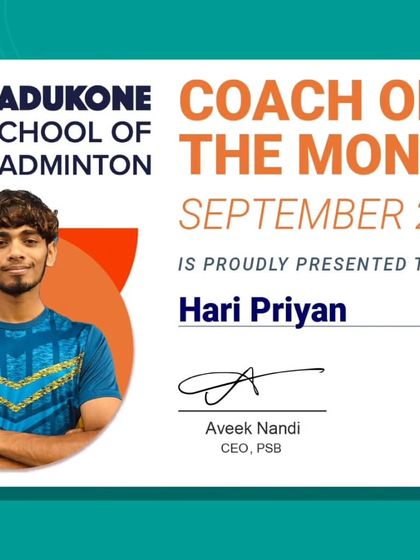 Padukone School of Badminton - Badminton Coach Certification Your Pathway to a Coaching Career photo 8