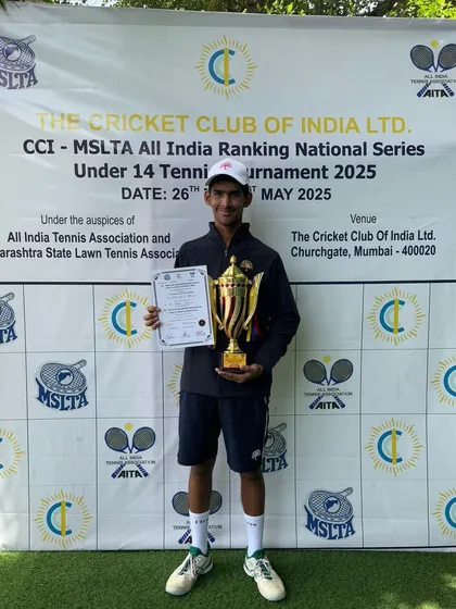The goal is always to be at the top. Congratulations to our trainee Dhruv Sehgal on becoming the Under 14 All India National Series Singles Winner. This is a huge achievement that proves the effectiveness of our focused, high-performance program.
