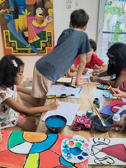 A glimpse into a typical day at our studio. We love seeing our classroom buzzing with focused young artists, each absorbed in their own creative world while learning together. This is where friendships are formed and artistic skills blossom.