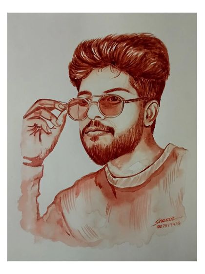 Sharan Ediga - Custom Portrait Art Blood Portraits: Your Story in Art photo 86