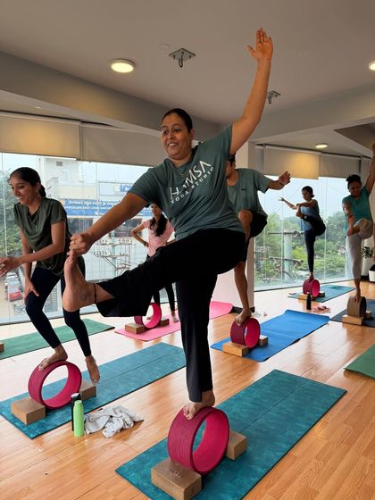 Hamsa Yoga - Group Yoga Classes Yoga with Props: Deepen Your Practice photo 15