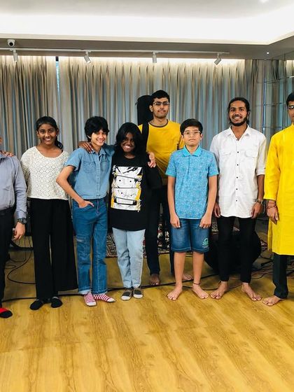 A group of our talented students and coaches after a successful TMG Student's Showcase. Teamwork makes the dream work.