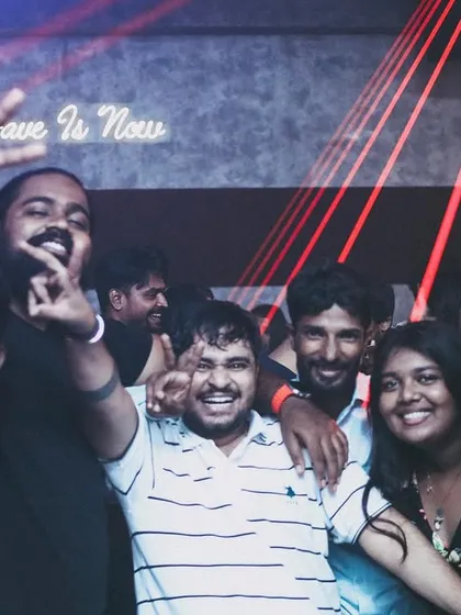 A great shot with some of the partygoers at Ringout Vashi. I love connecting with the people who come out to support and dance.