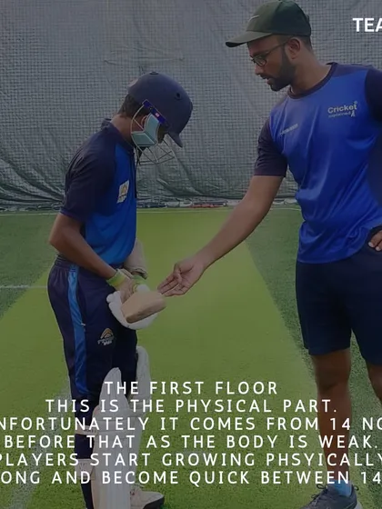 The first floor of building a player is the physical part. Between 14 and 17, players grow physically strong and quick, and our training focuses on harnessing this development.