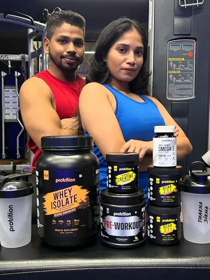 Here is our complete stack of Protrition supplements, from whey protein and pre-workout to creatine and omega-3, all designed to support a healthy lifestyle.