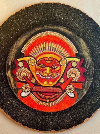 Greengold - Indian Artisan Home Decor Stories on Wood: Mythological & Folk Art Plates photo 7