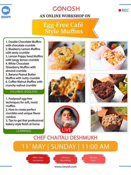 Conosh - Online Culinary Workshops Cookies, Brownies & Small Bakes photo 5