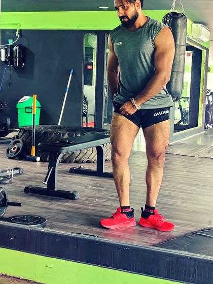 The only way to end leg day. A post-workout shot showing the pump and vascularity that comes from pushing your legs to their limit.