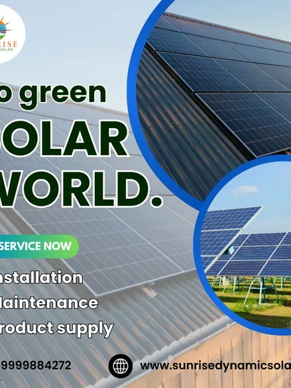 Go green, join the solar world. We provide complete services including installation, maintenance, and product supply to make your transition to solar seamless.