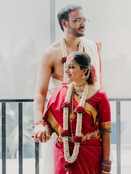 A beautiful moment between the bride and groom. My makeup is designed to be waterproof and transfer resistant, so it holds up perfectly through all the emotional and happy moments of the wedding day.