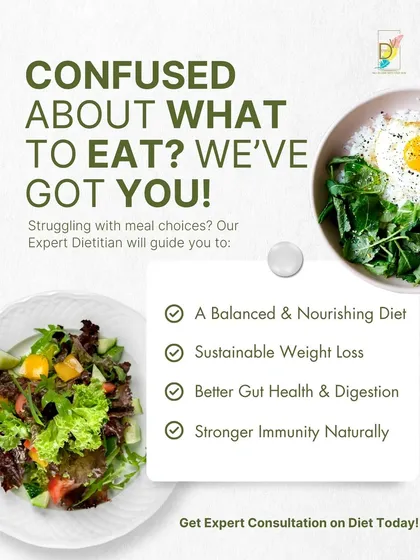 Lasting weight management is impossible without proper nutrition. If you are confused about what to eat, our expert dietitian is here to create a personalized plan for you. We focus on balanced meals for sustainable weight loss, better gut health, and stronger immunity.