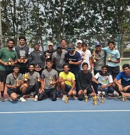 This is what success looks like. We love seeing teams come together, compete, and celebrate their achievements at the end of a rewarding day on the court. This group photo captures the spirit of camaraderie from a recent tournament.