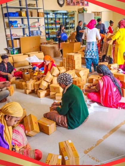 It's a team effort here at our warehouse. Everyone works together to make sure your healthy snacks are packed perfectly and sent out on time. We appreciate our team's hard work.