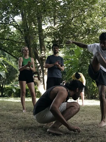 A beginner Roda at a Flow Fest. We create a safe and encouraging space for newcomers to experience the game for the first time, surrounded by the support of the community.